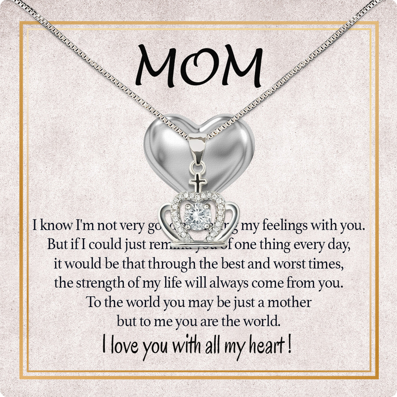 Radiant Mom Necklace: A Heartfelt Token of Love and Gratitude