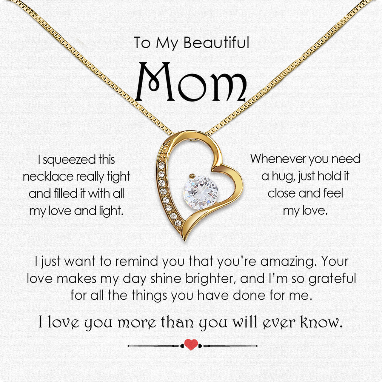 Radiant Mom Necklace: A Heartfelt Token of Love and Gratitude