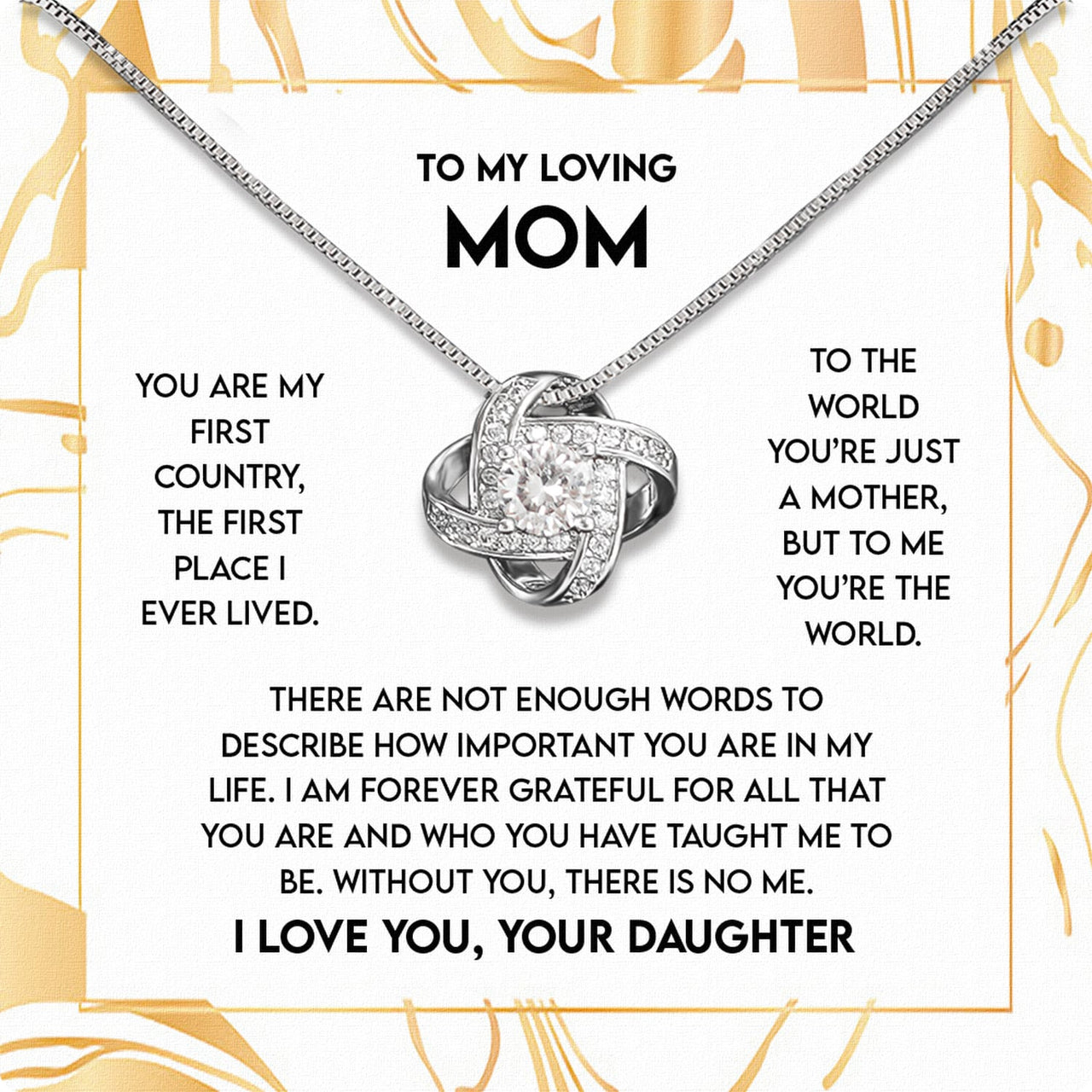 Radiant Mom Necklace: A Heartfelt Token of Love and Gratitude