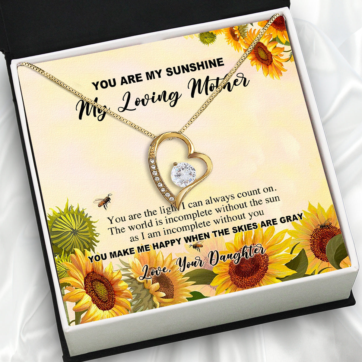 Mom from Daughter Necklace: Wear My Gratitude Close to Your Heart