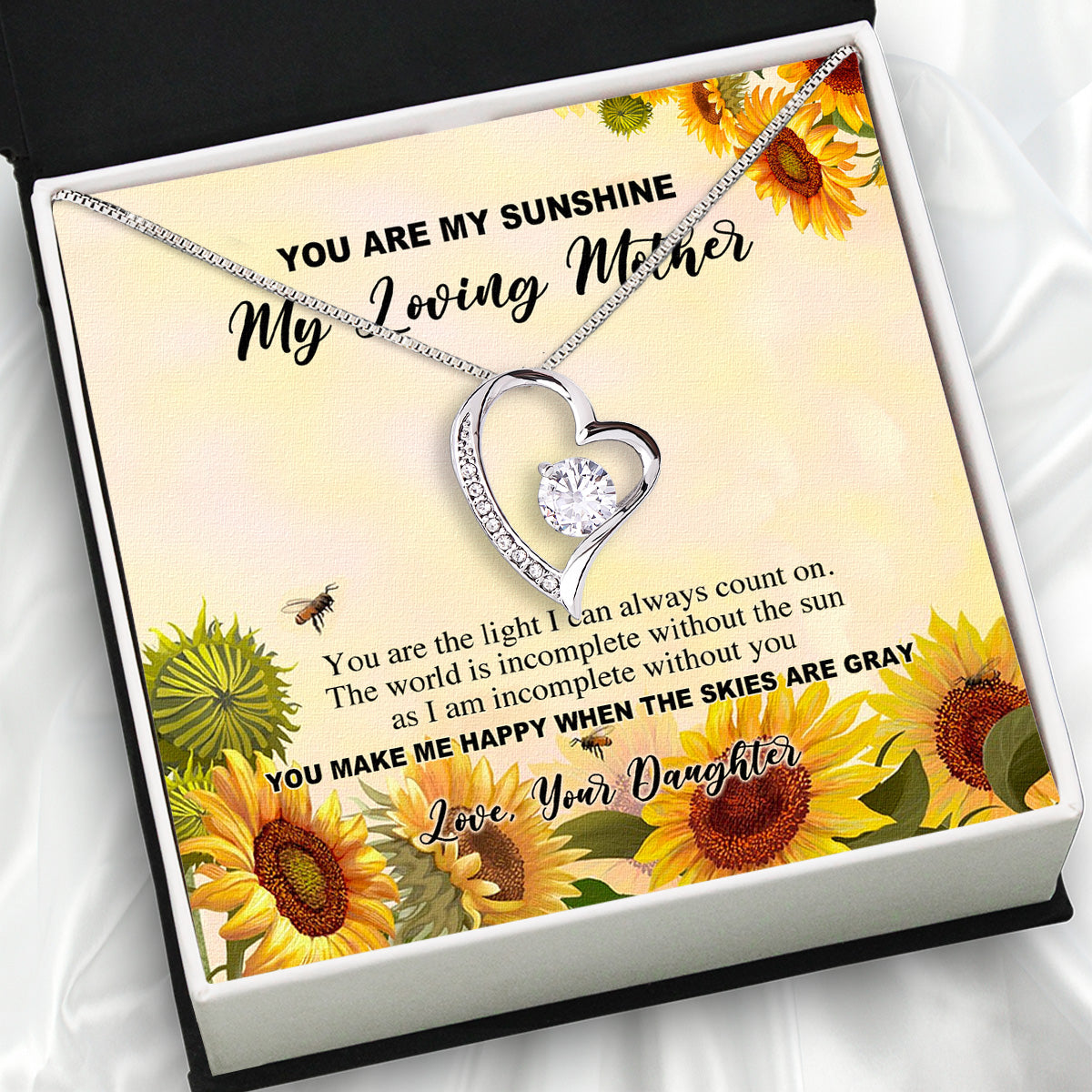 Mom from Daughter Necklace: Wear My Gratitude Close to Your Heart