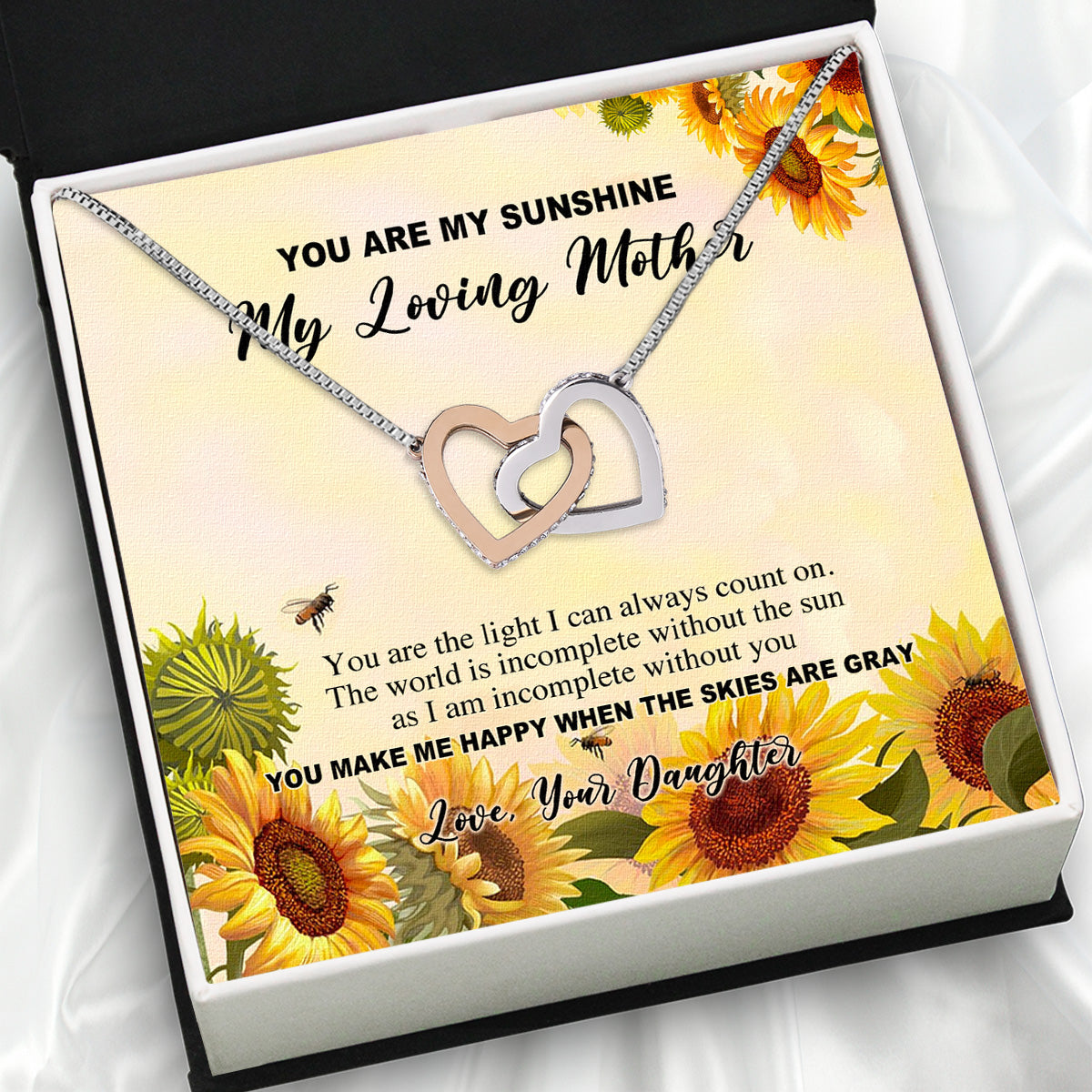 Mom from Daughter Necklace: Wear My Gratitude Close to Your Heart