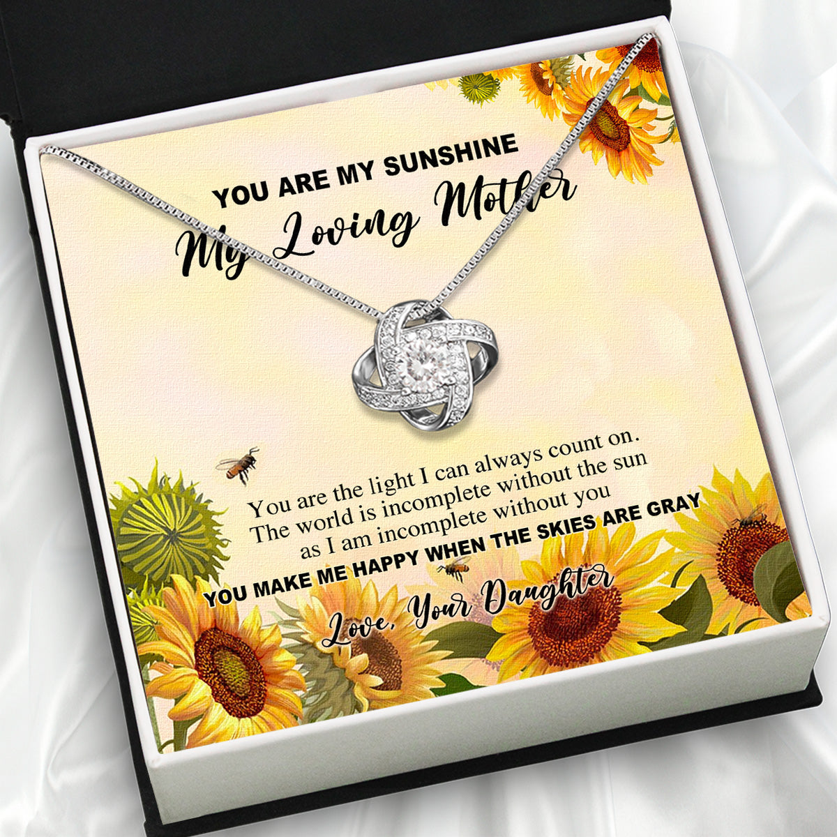 Mom from Daughter Necklace: Wear My Gratitude Close to Your Heart