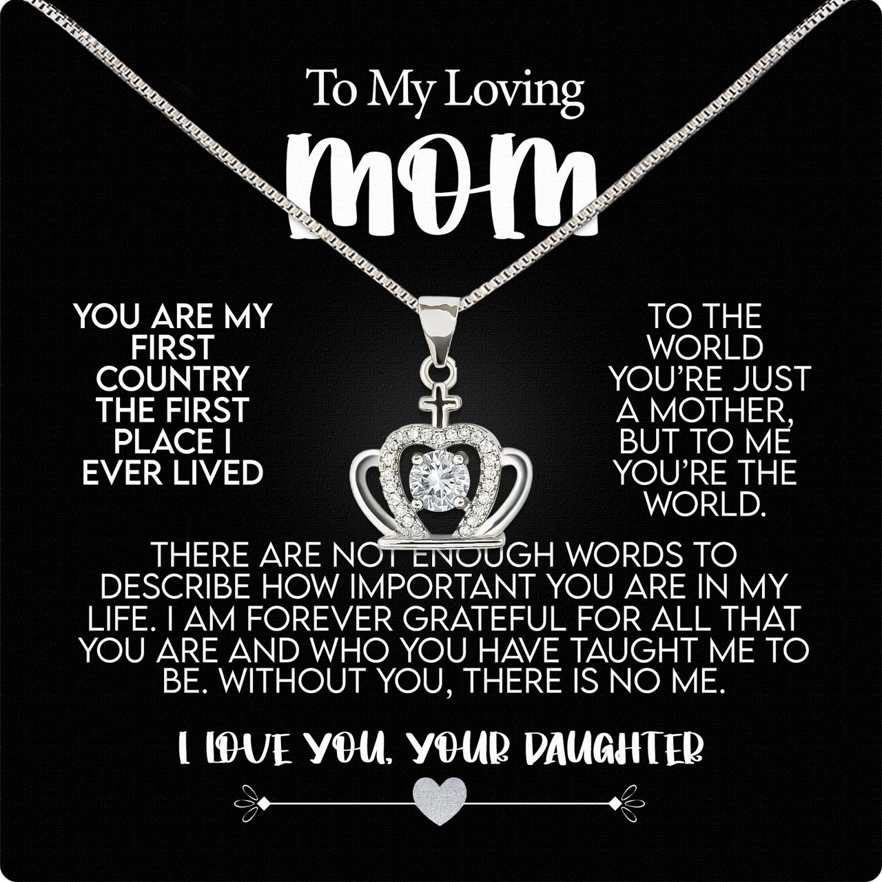 Radiant Mom Necklace: A Heartfelt Token of Love and Gratitude