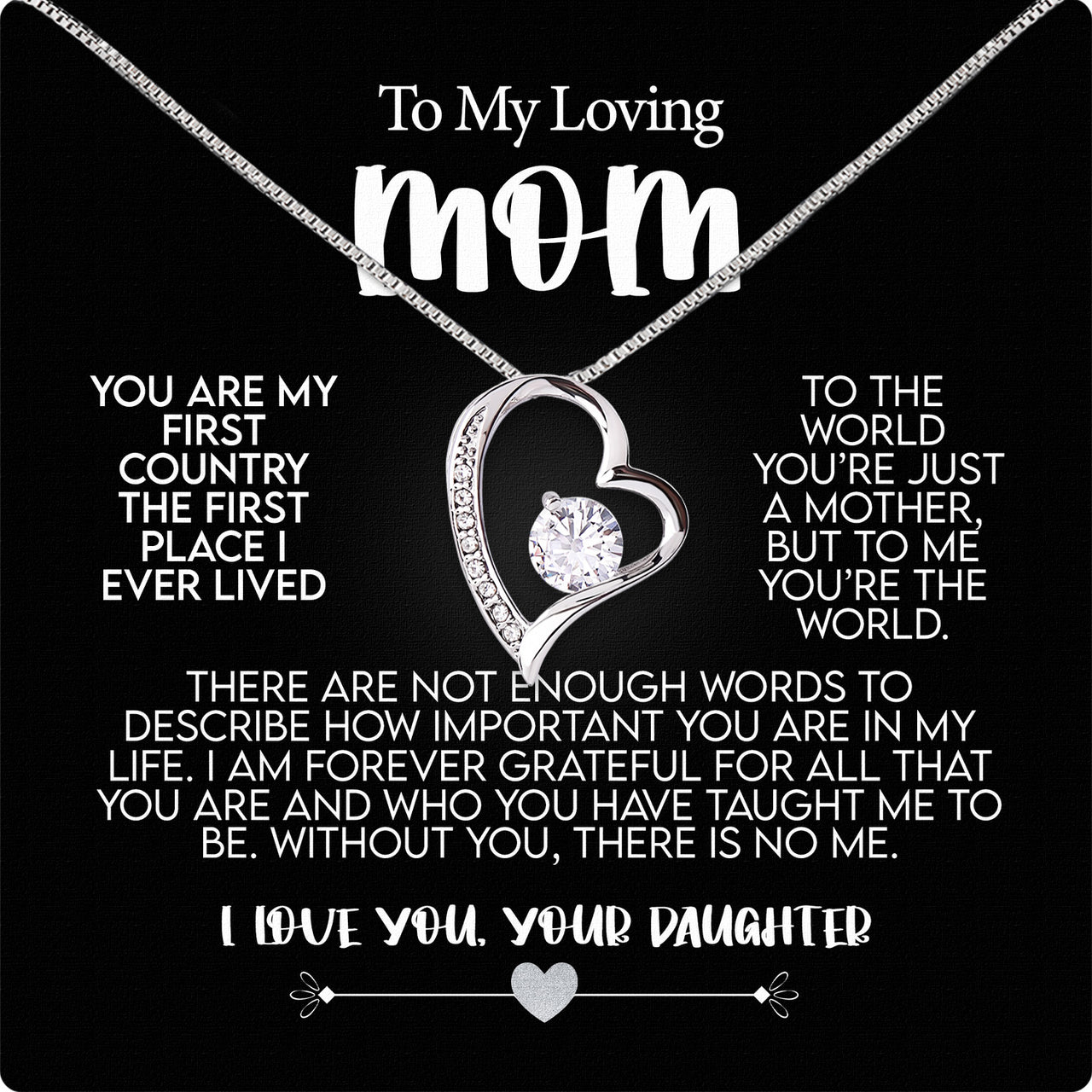 Radiant Mom Necklace: A Heartfelt Token of Love and Gratitude