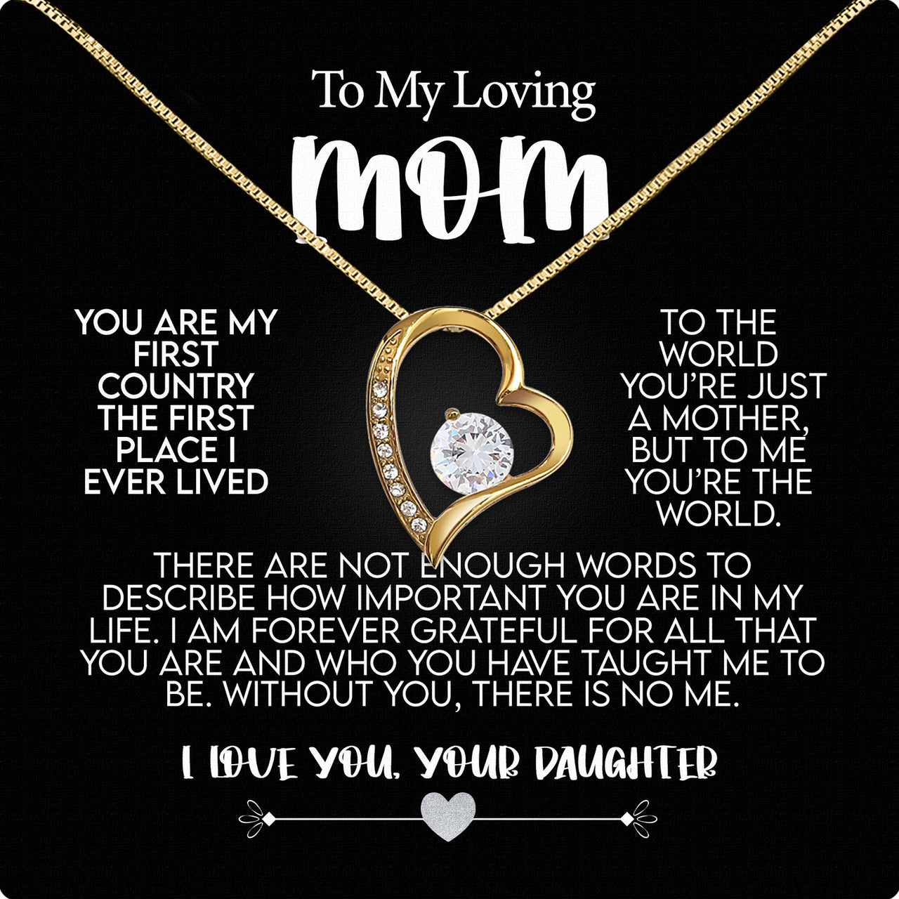 Radiant Mom Necklace: A Heartfelt Token of Love and Gratitude