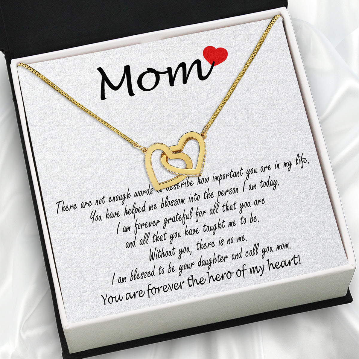 Mom from Daughter Necklace: Wear My Gratitude Close to Your Heart