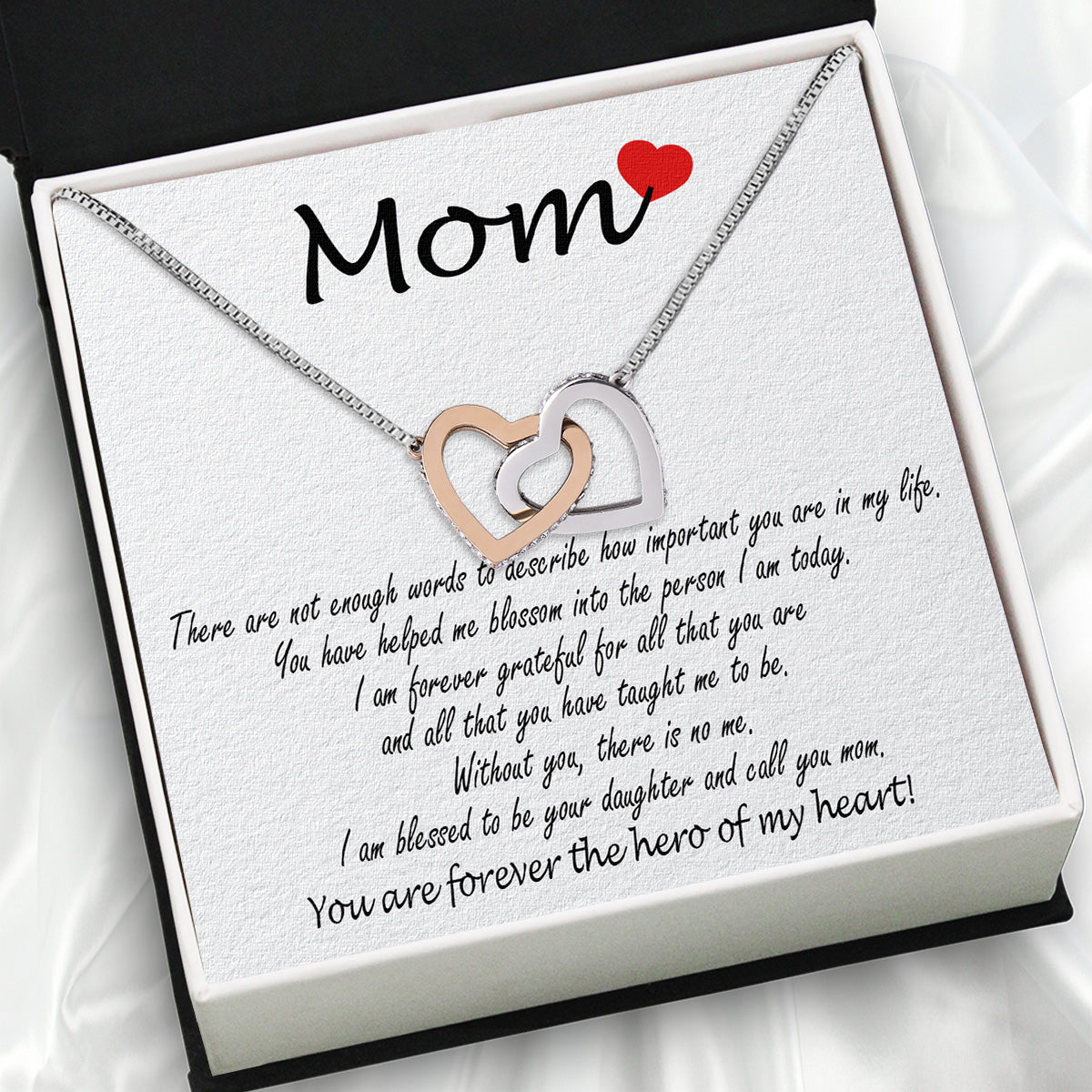 Mom from Daughter Necklace: Wear My Gratitude Close to Your Heart