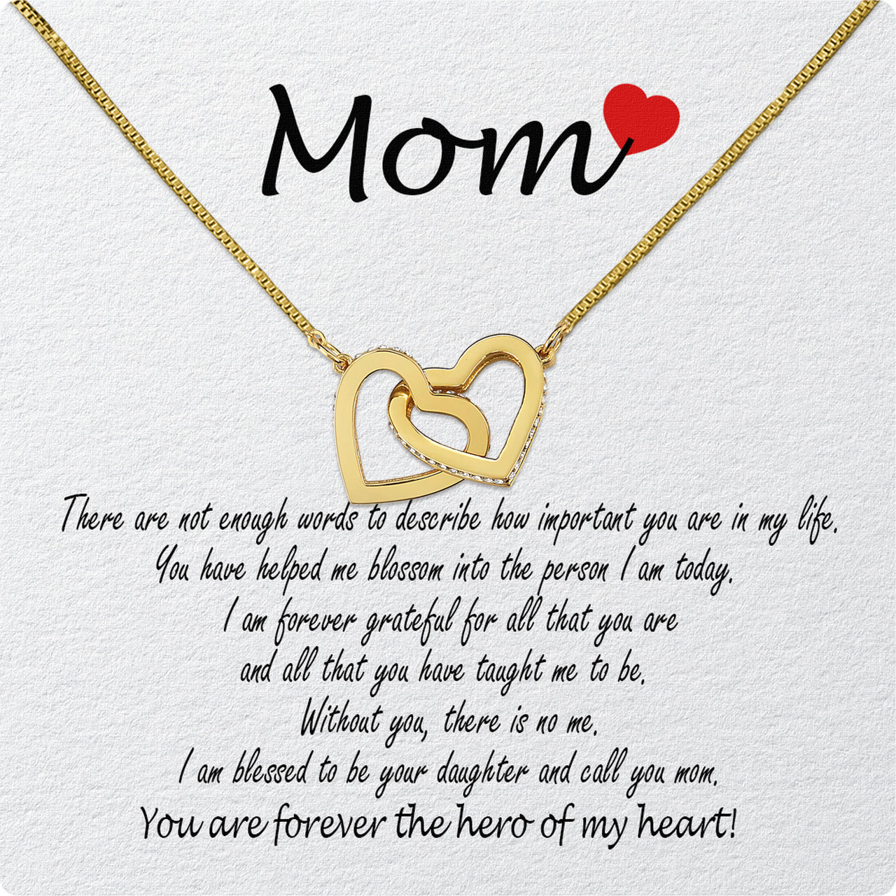 Mom from Daughter Necklace: Wear My Gratitude Close to Your Heart