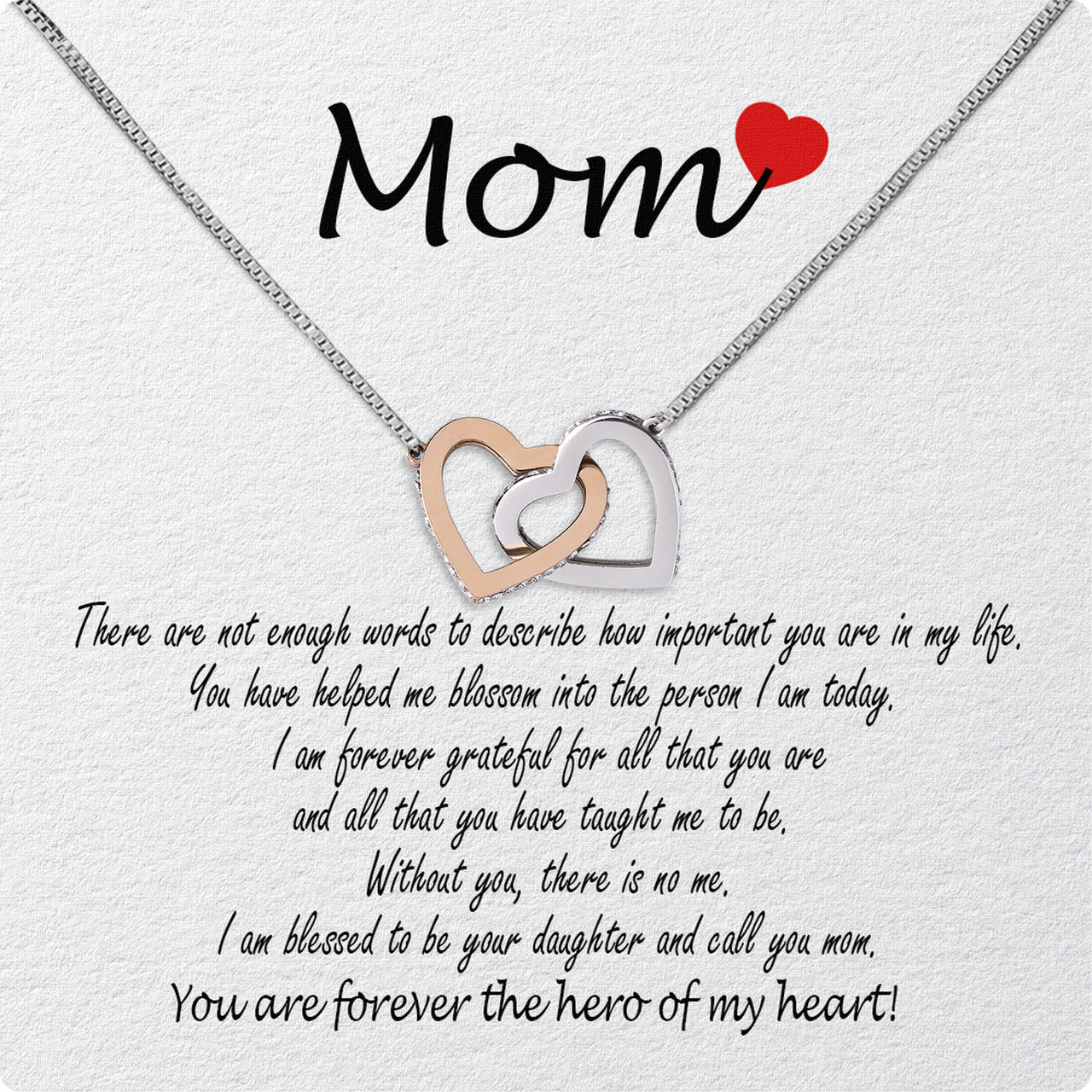 Mom from Daughter Necklace: Wear My Gratitude Close to Your Heart