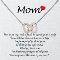 Mom from Daughter Necklace: Wear My Gratitude Close to Your Heart