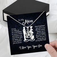 Thumbnail for Mom from Son Necklace: Show Her Your Love Never Leaves Her Side