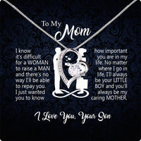 Thumbnail for Mom from Son Necklace: Show Her Your Love Never Leaves Her Side