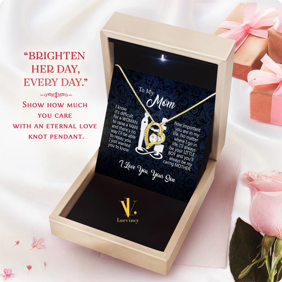 Mom from Son Necklace: Show Her Your Love Never Leaves Her Side
