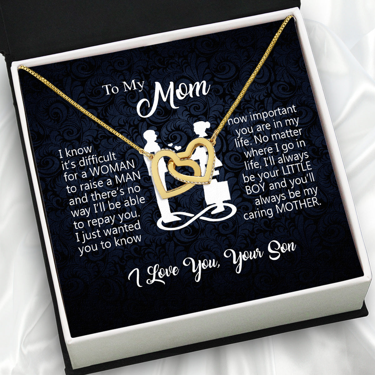 Mom from Son Necklace: Show Her Your Love Never Leaves Her Side