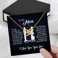 Thumbnail for Mom from Son Necklace: Show Her Your Love Never Leaves Her Side