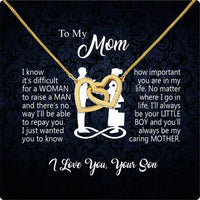 Thumbnail for Mom from Son Necklace: Show Her Your Love Never Leaves Her Side