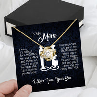 Thumbnail for Mom from Son Necklace: Show Her Your Love Never Leaves Her Side