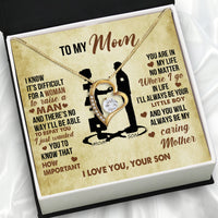 Thumbnail for Mom from Son Necklace: Show Her Your Love Never Leaves Her Side