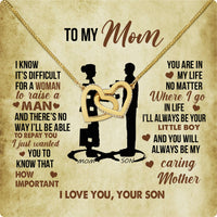 Thumbnail for Mom from Son Necklace: Show Her Your Love Never Leaves Her Side