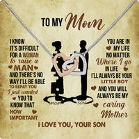 Thumbnail for Mom from Son Necklace: Show Her Your Love Never Leaves Her Side