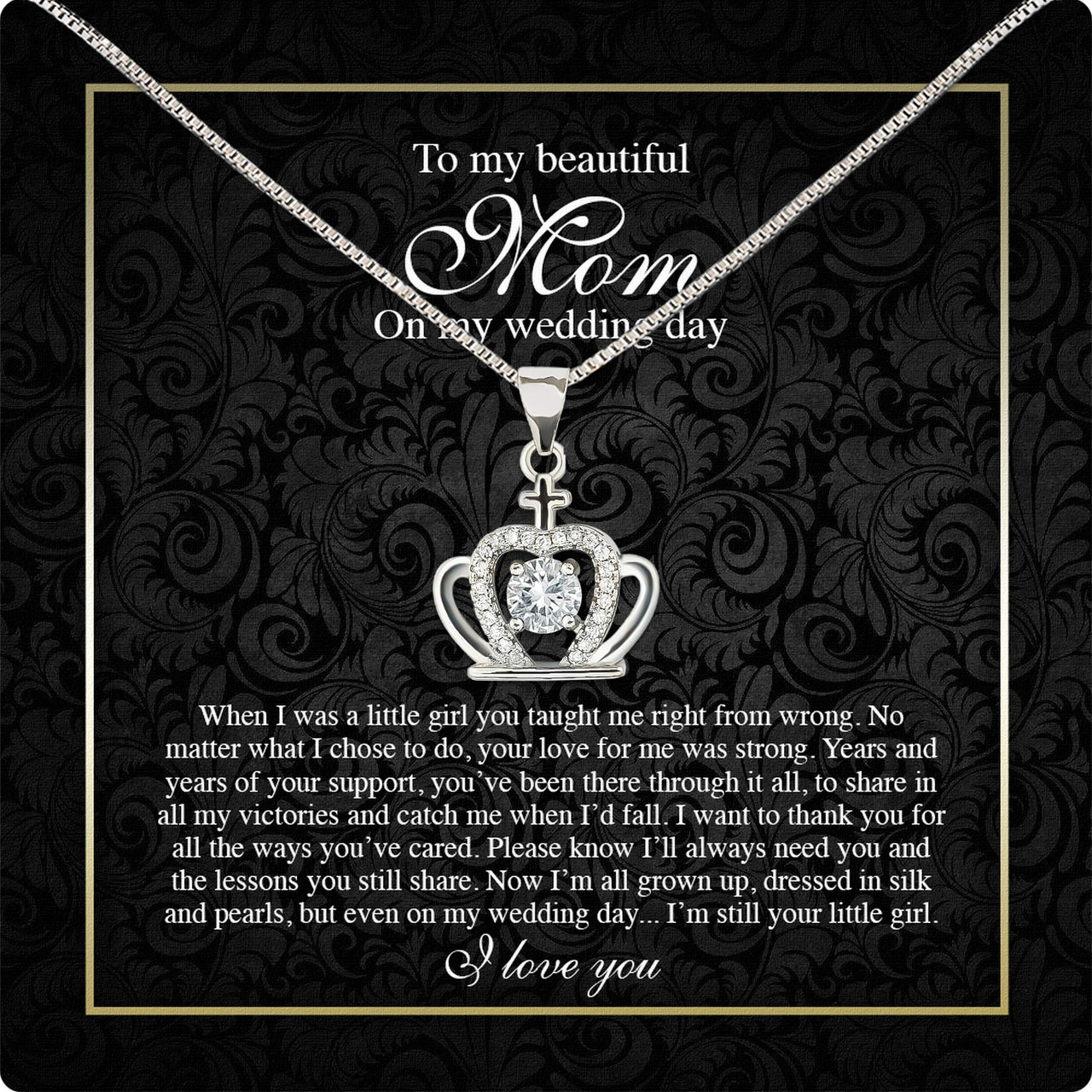 Mom Necklace for Daughter's or Son's Wedding: A Timeless Gift of Love and Gratitude