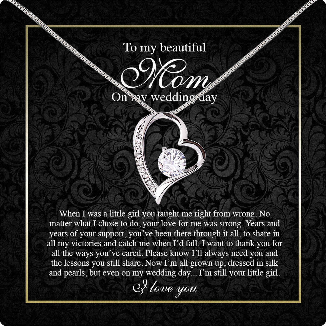 Mom Necklace for Daughter's or Son's Wedding: A Timeless Gift of Love and Gratitude