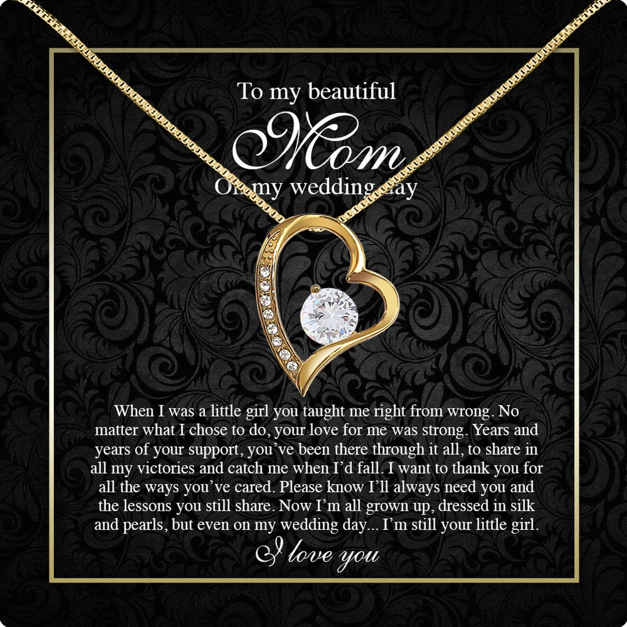 Mom Necklace for Daughter's or Son's Wedding: A Timeless Gift of Love and Gratitude