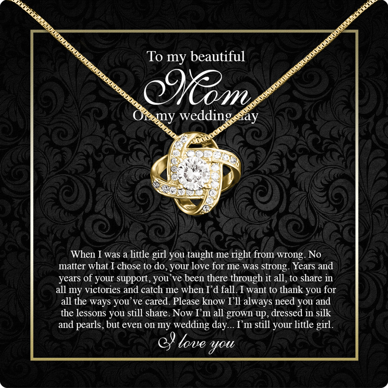 Mom Necklace for Daughter's or Son's Wedding: A Timeless Gift of Love and Gratitude