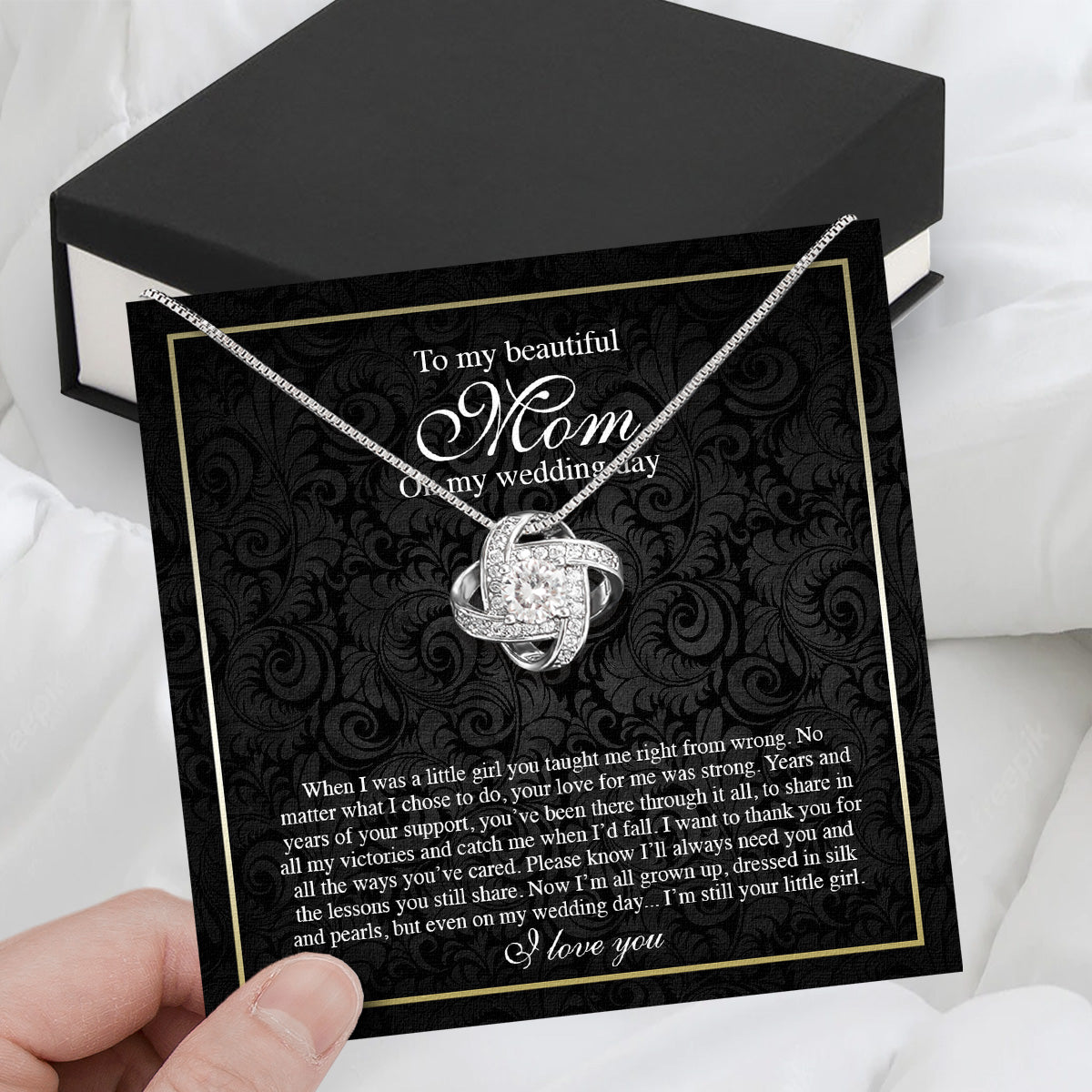 Mom Necklace for Daughter's or Son's Wedding: A Timeless Gift of Love and Gratitude