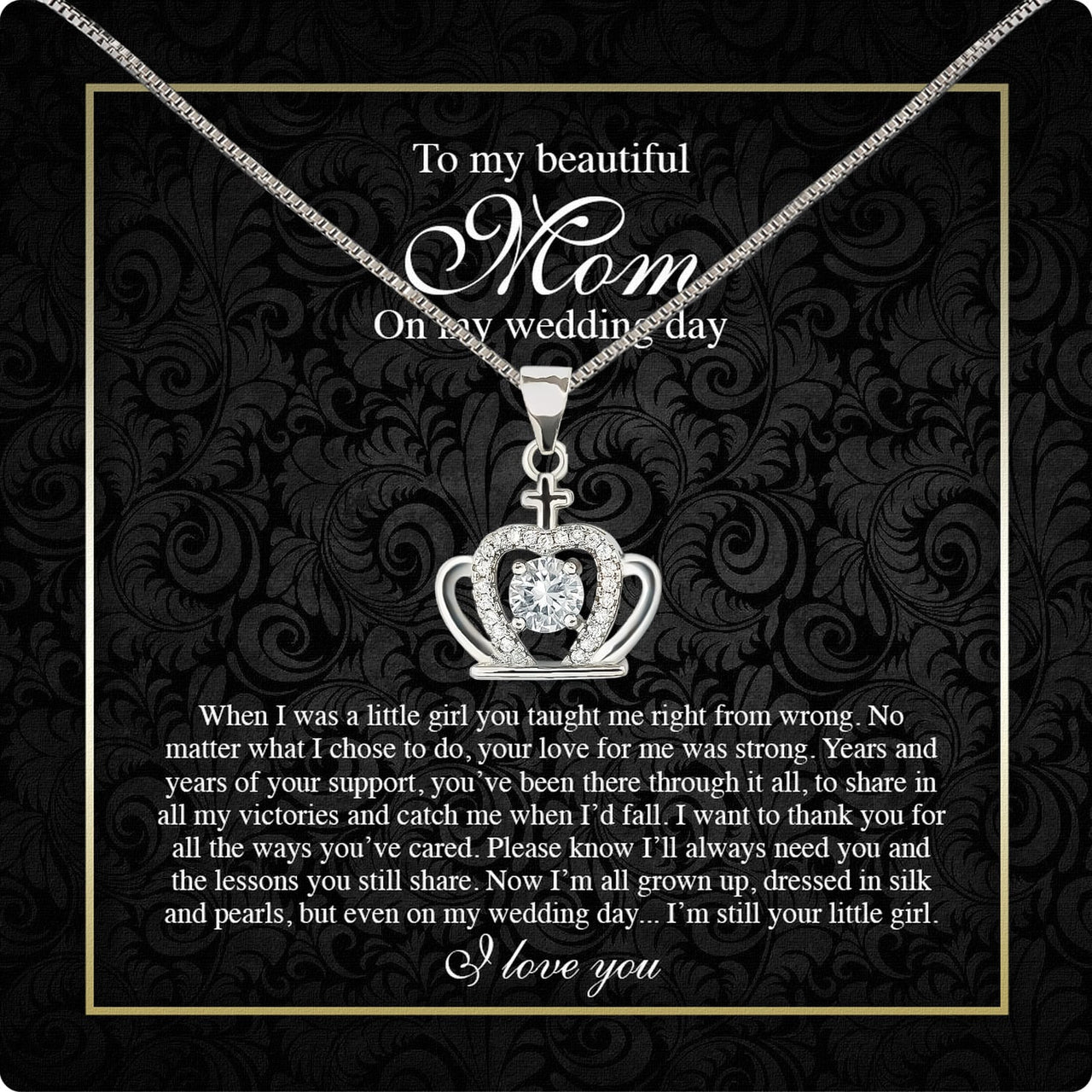 Mom Necklace for Daughter's or Son's Wedding: A Timeless Gift of Love and Gratitude