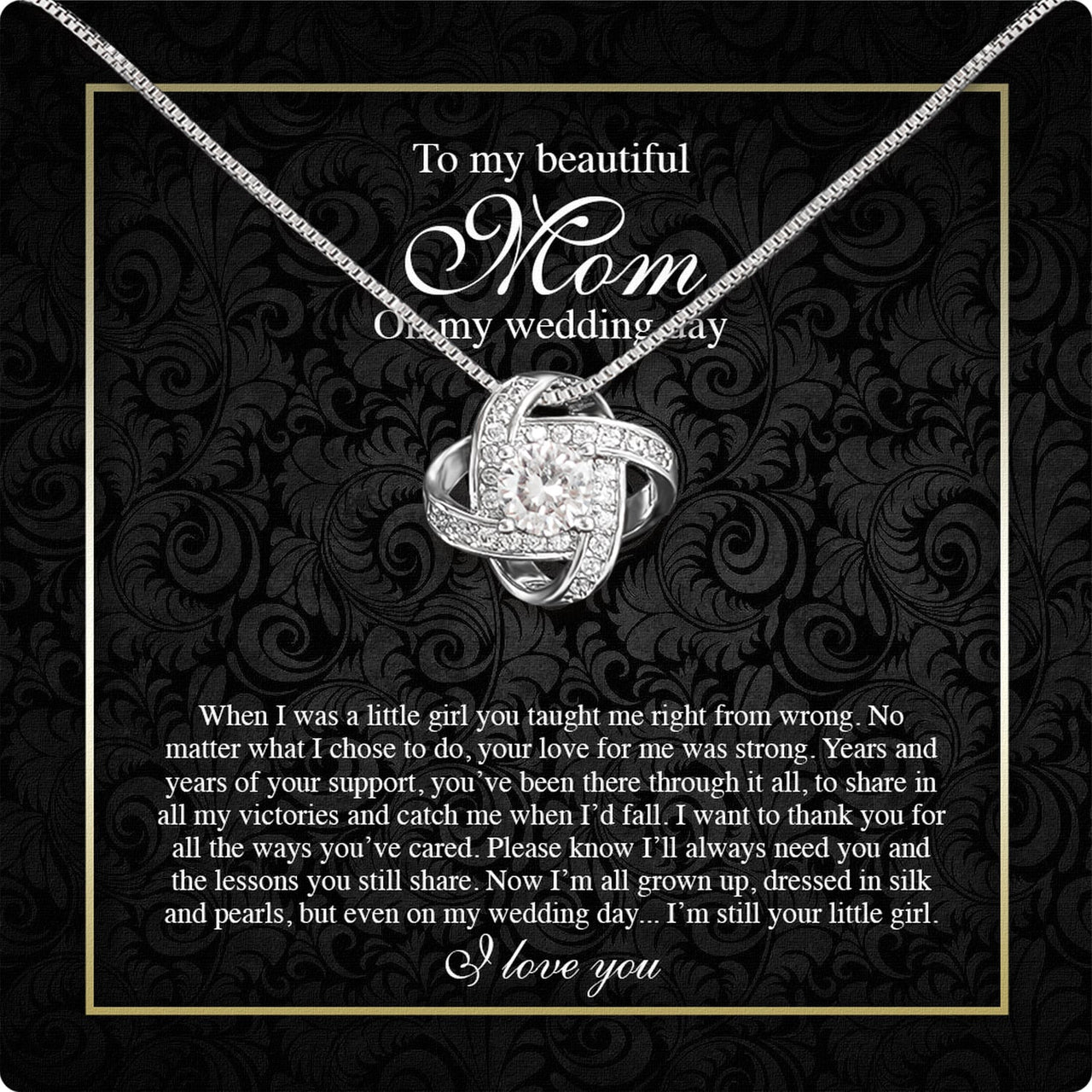 Mom Necklace for Daughter's or Son's Wedding: A Timeless Gift of Love and Gratitude