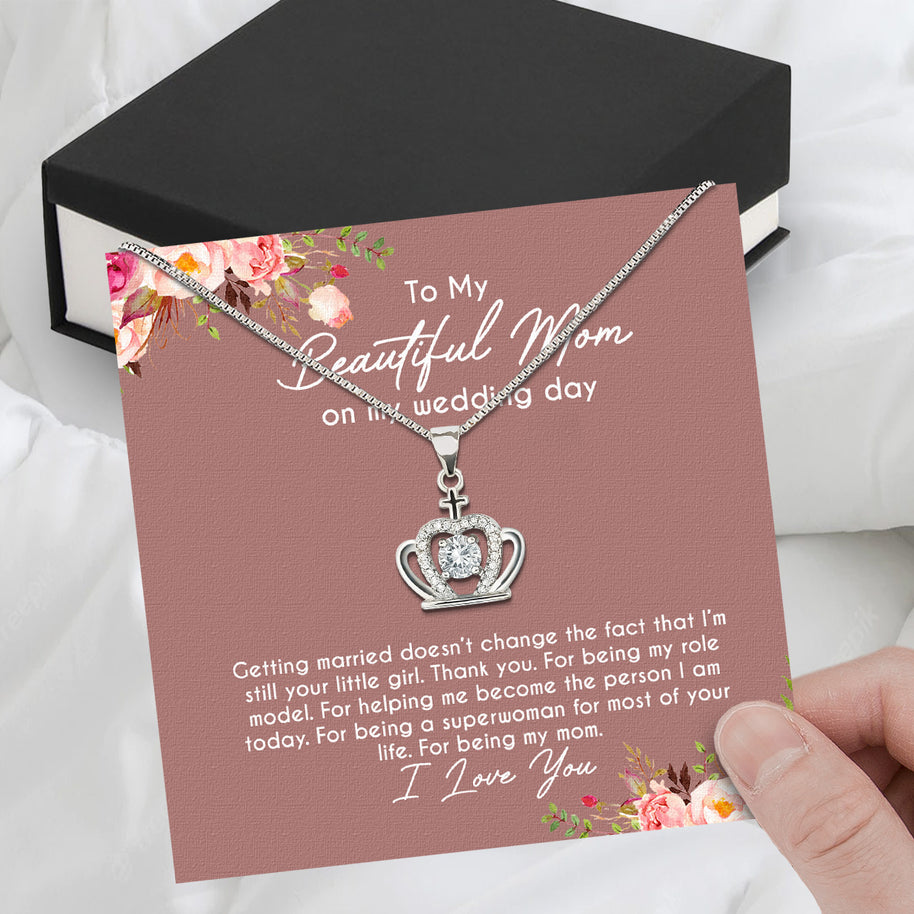 Mom Necklace for Daughter's or Son's Wedding: A Timeless Gift of Love and Gratitude