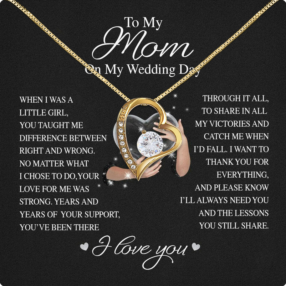 Mom Necklace for Daughter's or Son's Wedding: A Timeless Gift of Love and Gratitude