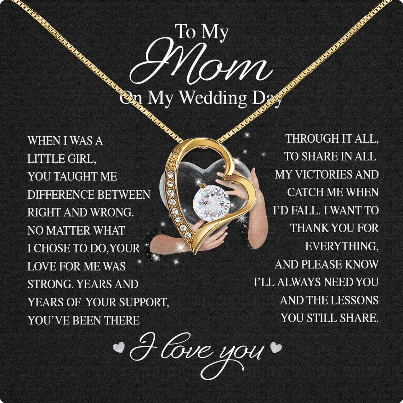 Mom Necklace for Daughter's or Son's Wedding: A Timeless Gift of Love and Gratitude