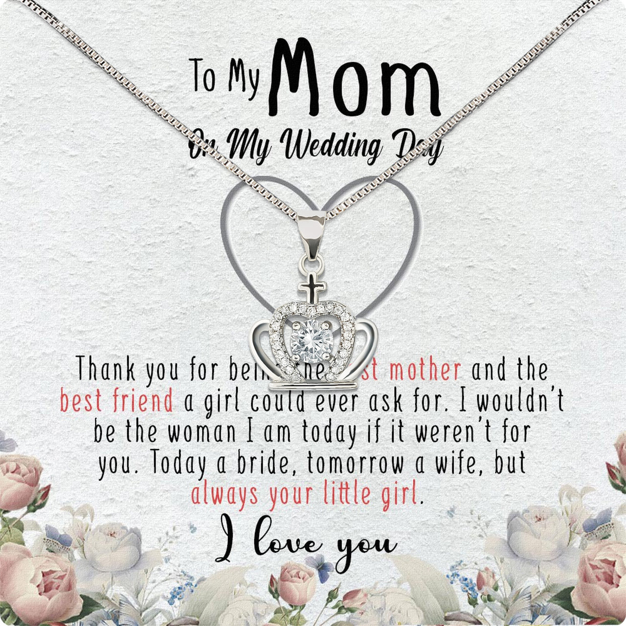 Mom Necklace for Daughter's or Son's Wedding: A Timeless Gift of Love and Gratitude