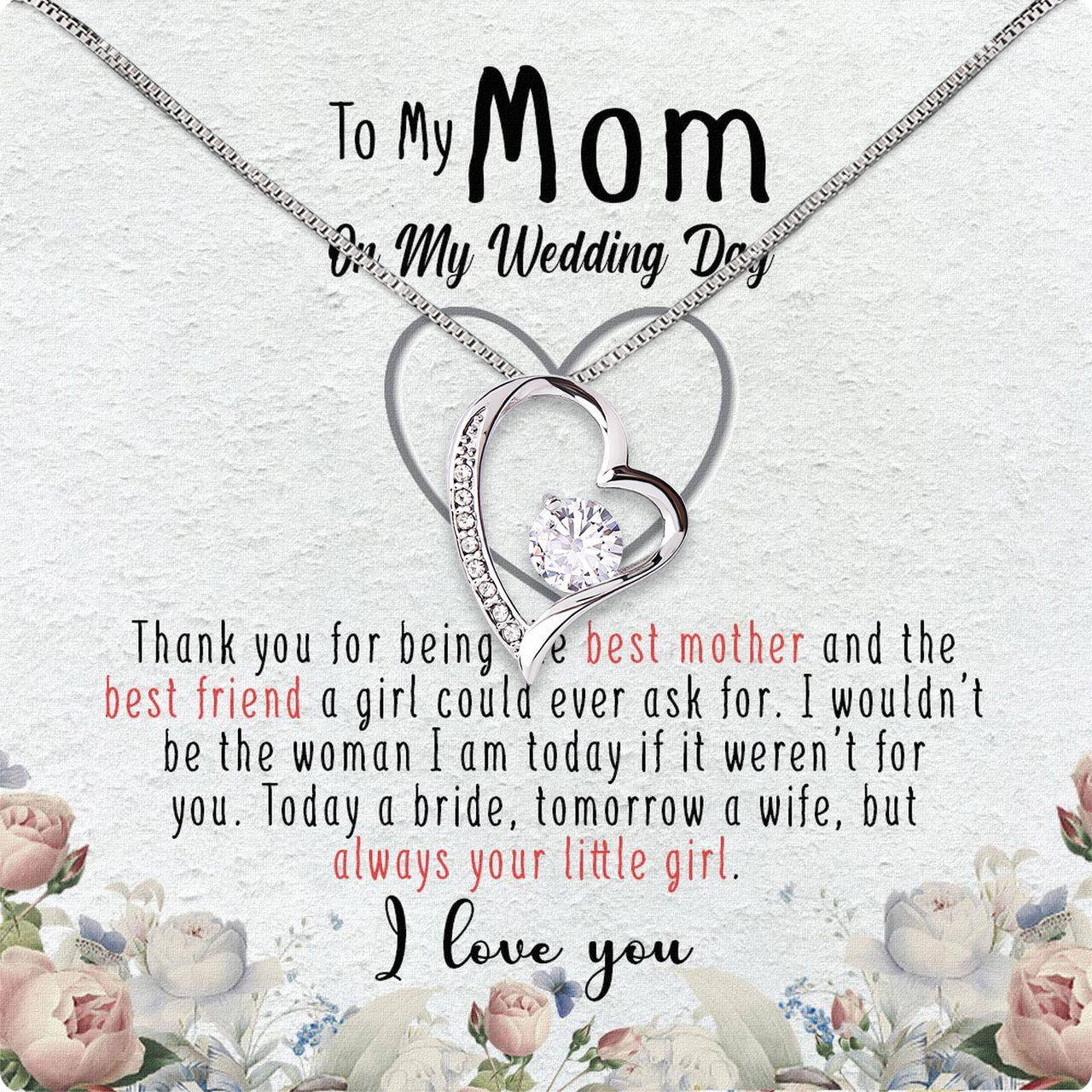 Mom Necklace for Daughter's or Son's Wedding: A Timeless Gift of Love and Gratitude