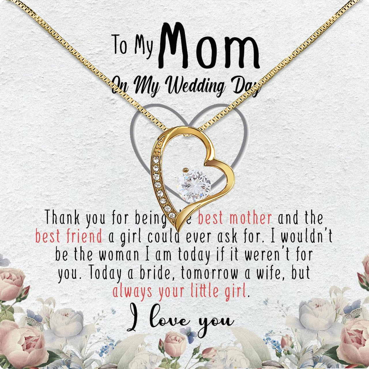 Mom Necklace for Daughter's or Son's Wedding: A Timeless Gift of Love and Gratitude