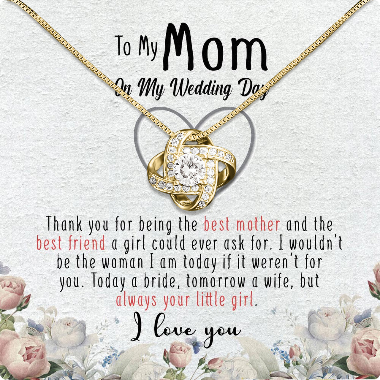 Mom Necklace for Daughter's or Son's Wedding: A Timeless Gift of Love and Gratitude