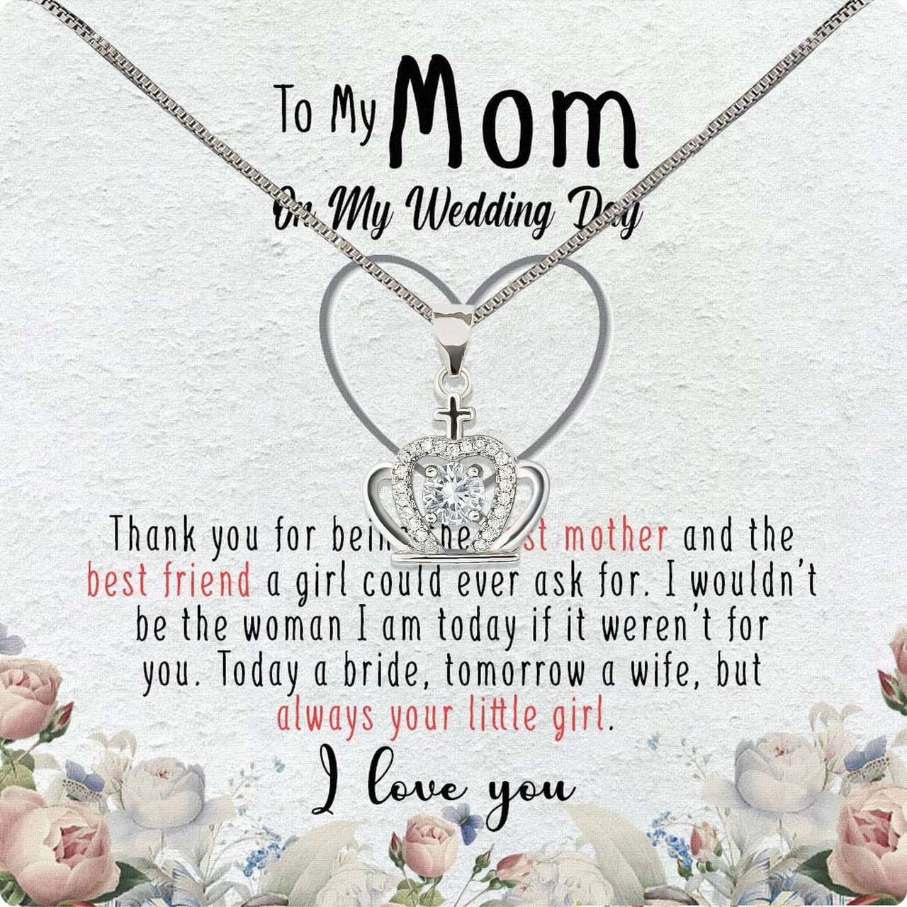 Mom Necklace for Daughter's or Son's Wedding: A Timeless Gift of Love and Gratitude