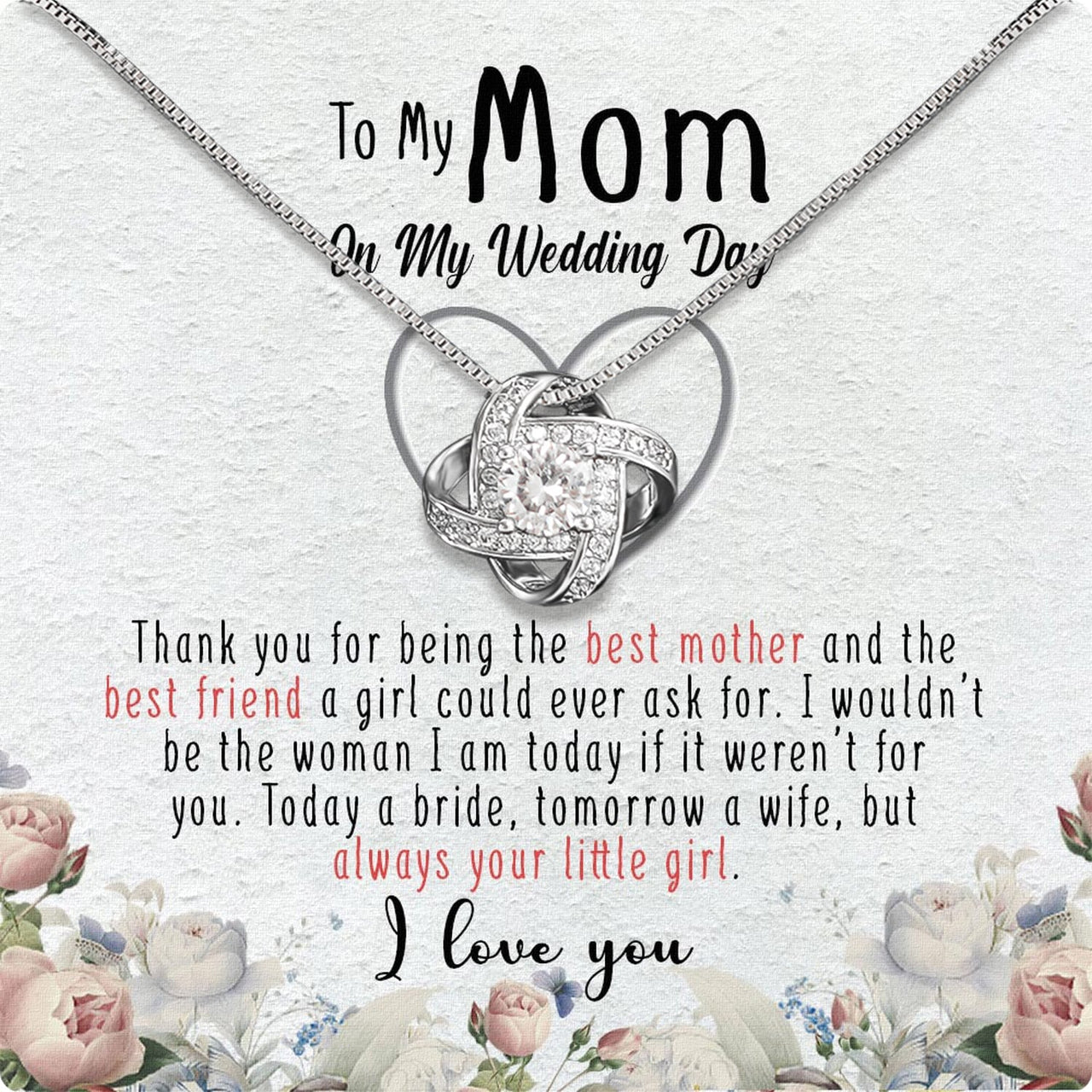 Mom Necklace for Daughter's or Son's Wedding: A Timeless Gift of Love and Gratitude