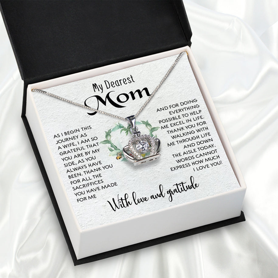 Mom Necklace for Daughter's or Son's Wedding: A Timeless Gift of Love and Gratitude