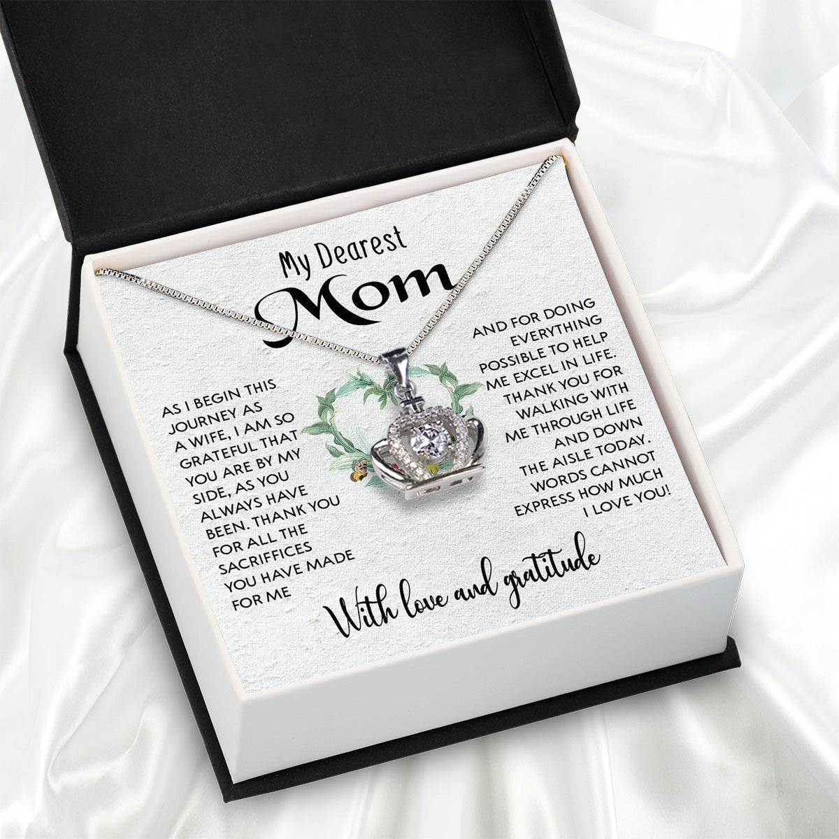 Mom Necklace for Daughter's or Son's Wedding: A Timeless Gift of Love and Gratitude