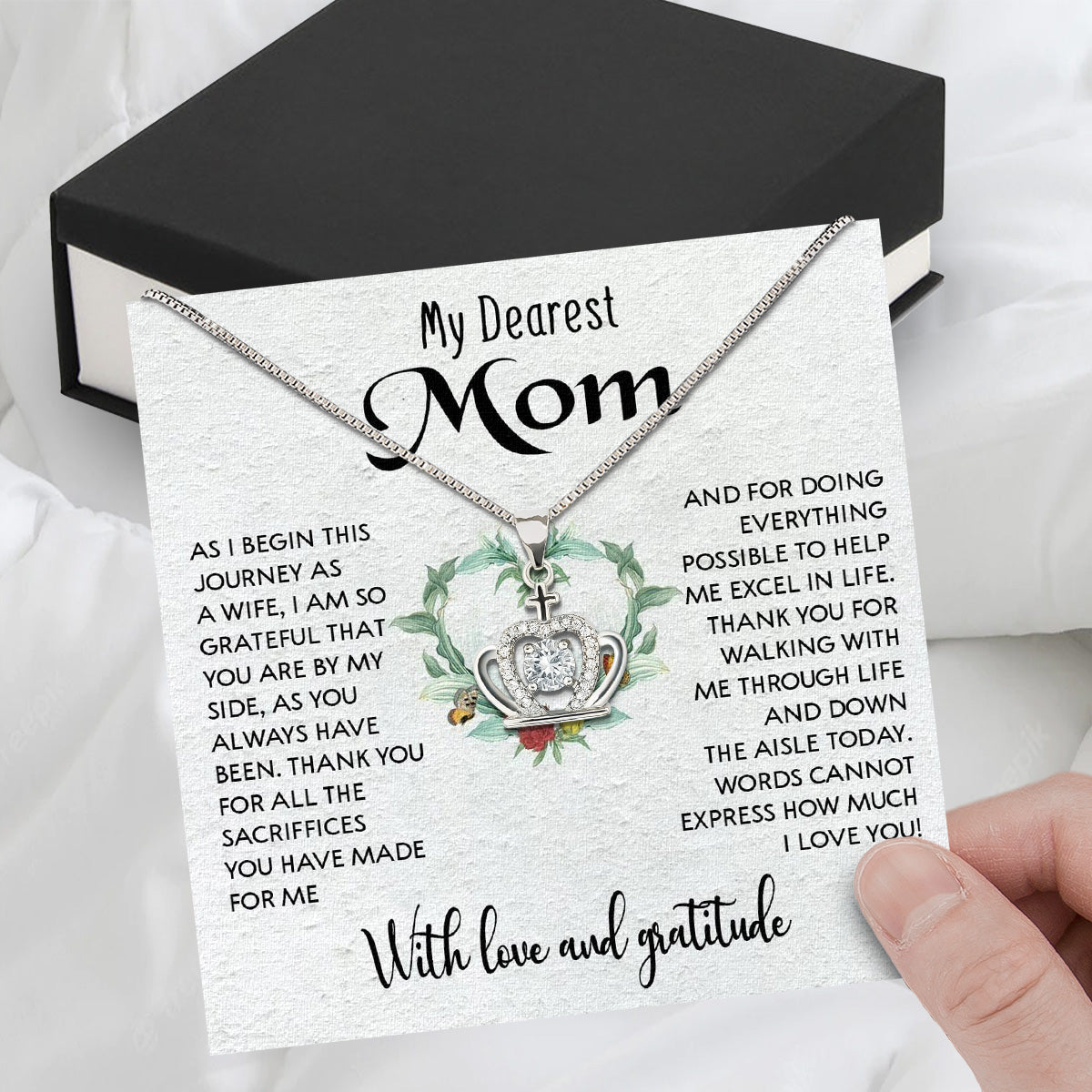 Mom Necklace for Daughter's or Son's Wedding: A Timeless Gift of Love and Gratitude