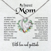 Thumbnail for Mom Necklace for Daughter's or Son's Wedding: A Timeless Gift of Love and Gratitude