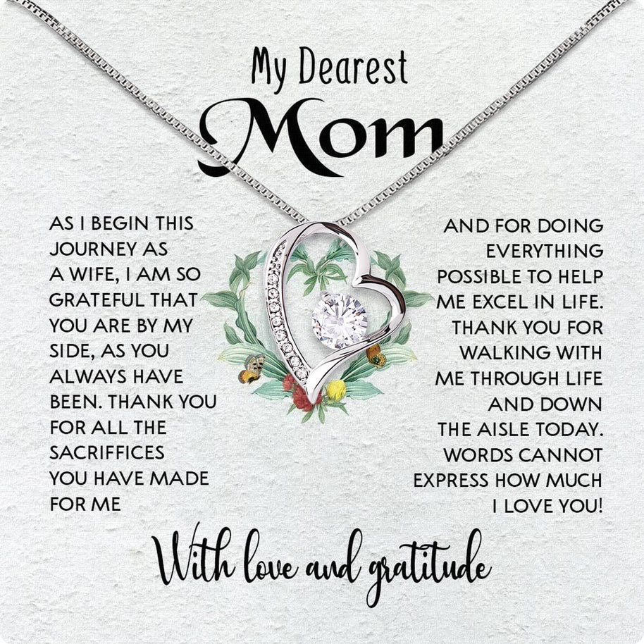 Mom Necklace for Daughter's or Son's Wedding: A Timeless Gift of Love and Gratitude