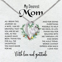 Thumbnail for Mom Necklace for Daughter's or Son's Wedding: A Timeless Gift of Love and Gratitude