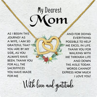 Thumbnail for Mom Necklace for Daughter's or Son's Wedding: A Timeless Gift of Love and Gratitude