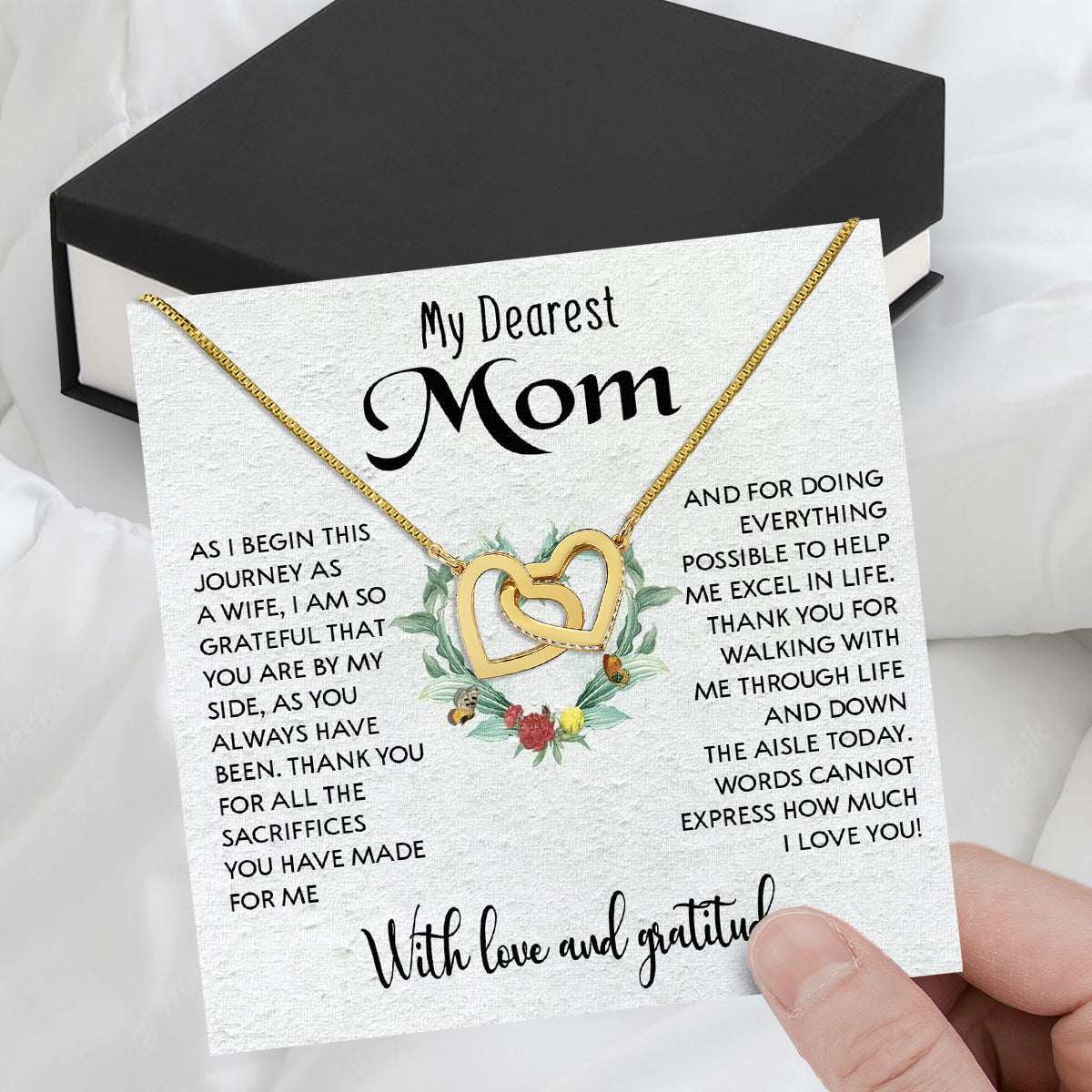 Mom Necklace for Daughter's or Son's Wedding: A Timeless Gift of Love and Gratitude