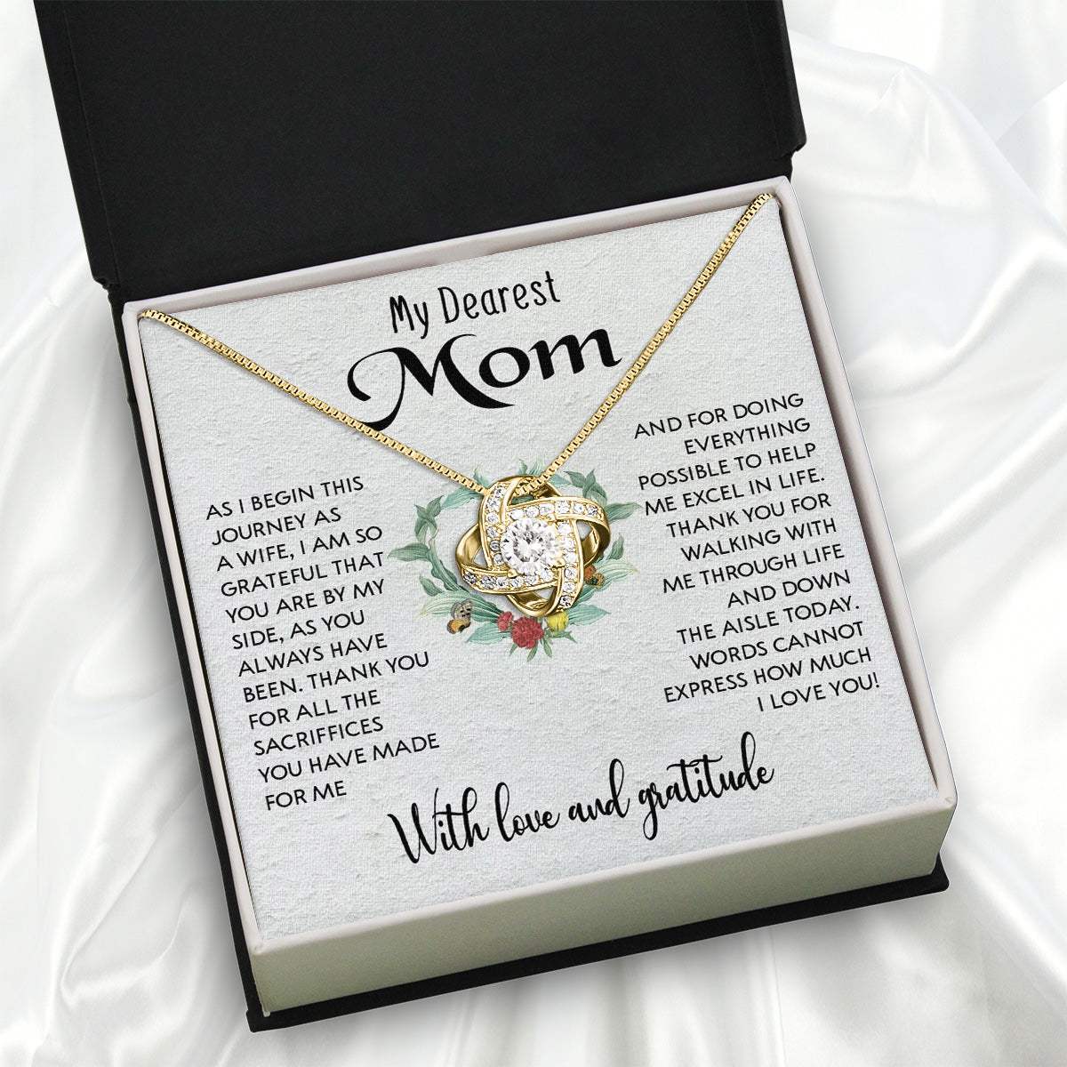 Mom Necklace for Daughter's or Son's Wedding: A Timeless Gift of Love and Gratitude